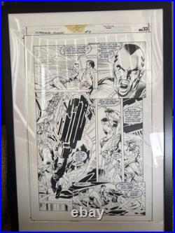 Superman Annual #8 Pg 33 Original Production Comic Book Art Rare Tom Grindherg