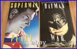 Superman Batman War on Crime DC Comic Dini Alex Ross promo poster subway 26x39