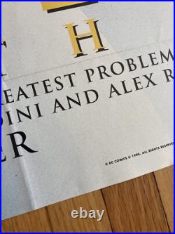 Superman Batman War on Crime DC Comic Dini Alex Ross promo poster subway 26x39