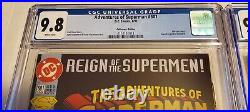 Superman CGC 9.6 #500 #501 9.8 #75 8.5 1993 Metropolis Kid Die-Cut Cover