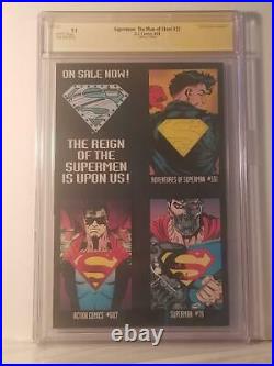 Superman The Man of Steel #22 SIGNED by Jon Bogdanove 9.2 CGC Die-Cut Cover