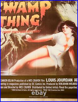 Swamp Thing Original 1982 UK One Sheet Film Poster comic book Wes Craven artwork