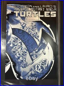 TEENAGE MUTANT NINJA TURTLES #2 Silver Foil Edition #/75 Screenprint Poster BNG