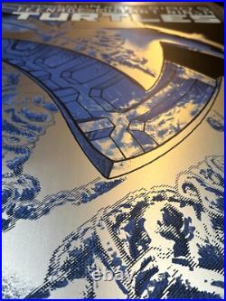 TEENAGE MUTANT NINJA TURTLES #2 Silver Foil Edition #/75 Screenprint Poster BNG
