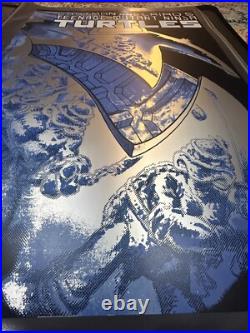 TEENAGE MUTANT NINJA TURTLES #2 Silver Foil Edition #/75 Screenprint Poster BNG