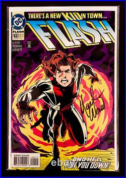 THE FLASH & IMPULSE 65 COMIC BOOK LOT SIGNED issues, posters! 1st BART ALLEN