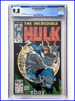 THE INCREDIBLE HULK #344 CGC 9.8 (1988) Iconic Todd McFarlane Hulk Moon cover