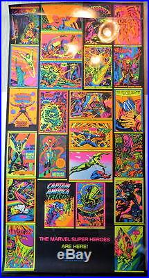 THIRD EYE PROMO BLACK LIGHT POSTER 1971 Marvelmania w ALL 24 Posters RARE