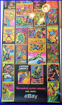 THIRD EYE PROMO BLACK LIGHT POSTER 1971 Marvelmania w ALL 24 Posters RARE