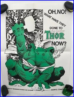 THOR FROG by Walt Simonson 1985 Promotional MARVEL comics VERY RARE PROMO POSTER