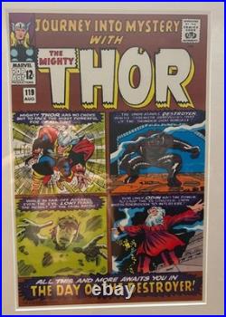 THOR/MARVEL COMICS Framed Artwork Journey Into Mystery #118,119,112 & #120