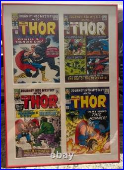 THOR/MARVEL COMICS Framed Artwork Journey Into Mystery #118,119,112 & #120