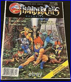 THUNDERCATS MAGAZINE PREMIERE ISSUE 1 COMIC BOOK 1ST PRINT 1987 WithPOSTER