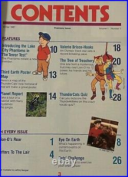 THUNDERCATS MAGAZINE PREMIERE ISSUE 1 COMIC BOOK 1ST PRINT 1987 WithPOSTER