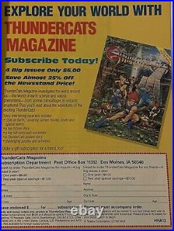 THUNDERCATS MAGAZINE PREMIERE ISSUE 1 COMIC BOOK 1ST PRINT 1987 WithPOSTER