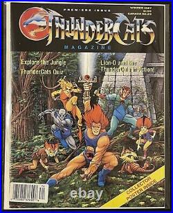 THUNDERCATS MAGAZINE PREMIERE ISSUE 1 COMIC BOOK 1ST PRINT 1987 WithPOSTER