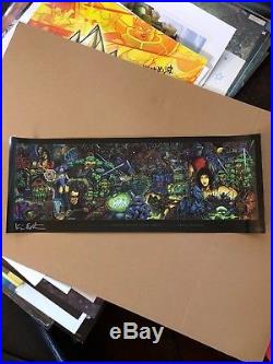 TMNT SDCC 2012 Signed Kevin Eastman Exclusive Poster 9.5x24.25 IDW Very Rare