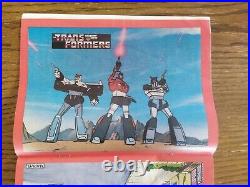 TRANSFORMERS UK COMIC ISSUE NO. 1 FIRST MARVEL 20TH SEPT 1984 High Grade + POSTER