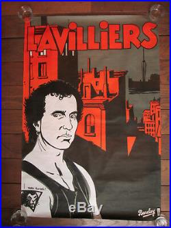 Tardi Bernard Lavilliers Rare Affiche promotionnelle 1984 Barclay Signée