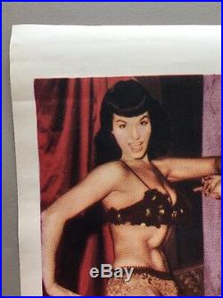 Teaserama 1955 One Sheet Movie Poster Rolled Bettie Page! Pin Up Classic Nice