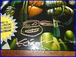 Teenage Mutant Ninja Turtles Comic Art Poster Book Kevin Eastman Signed & Sketch