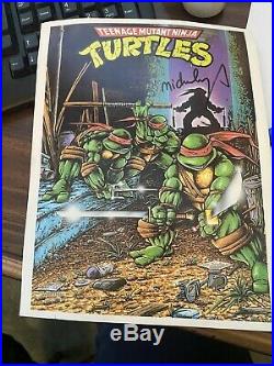 Teenage Mutant Ninja Turtles Original Vintage Poster Pin Up Comic Books 1989