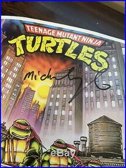 Teenage Mutant Ninja Turtles Original Vintage Poster Pin Up Comic Books 1989