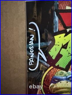Teenage Mutant Ninja Turtles Poster Signed By Dan Panosian Toploader included