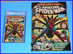 The Amazing Spider-Man #135 CGC 8.0 plus19 x 13 Wooden Poster