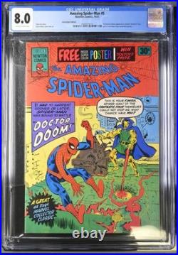 The Amazing Spider-man #5 Cgc 8.0 + Poster Newton Comics Australian Marvel