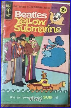 The Beatles Yellow Submarine Gold Key 1968 Comic Book Very Good No Poster
