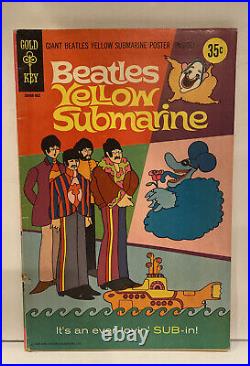 The Beatles Yellow Submarine Gold Key 1968 Comic Book Very Good No Poster