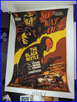 The Black Beatle Francesco Francavilla Mondo BNG Poster Screen Print Comic book