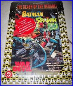 The Clash of the Decade Batman-Spawn War Devil Sealed Books Plus Poster