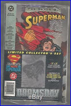 The Death of Superman (1993, DC) sealed, Action Comics #1, Postcard, poster, a1