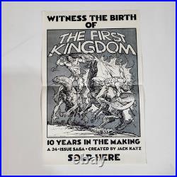 The First Kingdom Rare Comic Book Store Promo Poster Jack Katz 1984 17 x 11