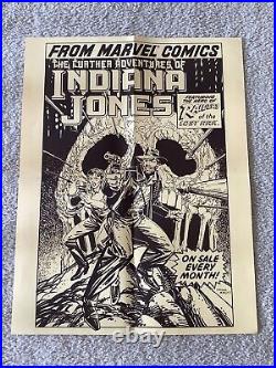 The Further Adventures Of Indiana Jones Vintage Poster Marvel Comics 1980s