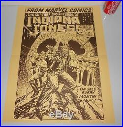The Further Adventures of Indiana Jones Vintage Marvel Comics POSTER 1980's