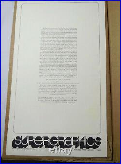 The History of Comics Calendar poster cover print Signed Jim Steranko MT