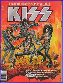 The Infamous Kiss Blood Comic! Marvel Super Special#1 Very Nice & Poster Intact