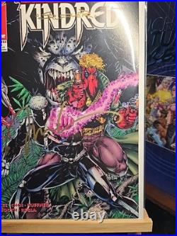 The Kindred 1 Signed Jim Lee & Sean Ruffner Coa Art Brett Booth Sal Regla 1994 The Kindred 1 Signed Jim Lee & Sean Ruffner Coa Art Brett Booth Sal Regla 1994