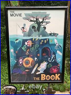 The Movie Vs The Book Serigraph Poster, Framed Glen Brogan Original Design