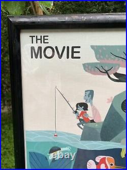 The Movie vs The Book Serigraph Poster, Framed Glen Brogan Original Design