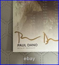 The Riddler Year One Signed Poster by Paul Dano and Bill Sienkiewicz 2022 SDCC