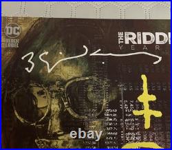 The Riddler Year One Signed Poster by Paul Dano and Bill Sienkiewicz 2022 SDCC