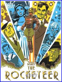 The Rocketeer by James Silvani SIGNED Poster Ltd Edition x/150 Screen Print Art