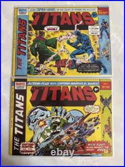 The Titans Weekly 1-58 1975, Marvel UK, With Poster Complete Run The Titans Weekly 1-58 1975, Marvel UK, With Poster Complete Run