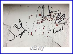 The Walking Dead Poster Signed By Jon Bernthal Danai Gurira Chandler Riggs