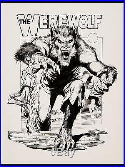 The Werewolf 3 D Poster Art by Neal Adams VTG Dynamite Magazine, 1979