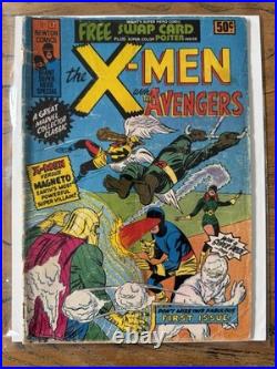 The X-Men Newton Comics #1 Australian Nov. 1975 POSTER COUPON ATTACHED